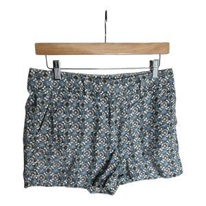 LOFT Ann Taylor Women's Geometric Pattern Shorts Linen Blend‎ Size 4
